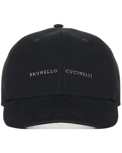 Brunello Cucinelli Wool Baseball Hat - Blue
