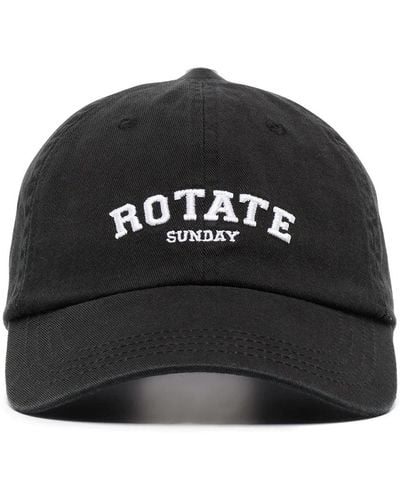 ROTATE BIRGER CHRISTENSEN Embroidered Logo Baseball Hat - Black