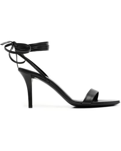 The Row Off-White Strap Heeled Sandals