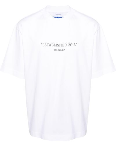 Off-White c/o Virgil Abloh Established 2013 Cotton T-shirt - White
