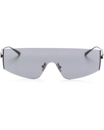Bottega Veneta Wraparound-frame Sunglasses - Grey