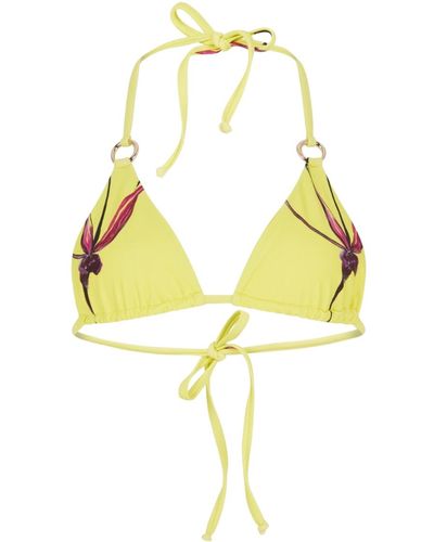 Louisa Ballou Mini Ring Bikini Top - Yellow
