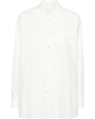 The Row Moon Shirt In Cotton - White