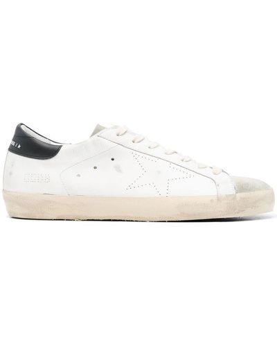 Golden Goose Men's Stardan Low-top Leather Trainers - White