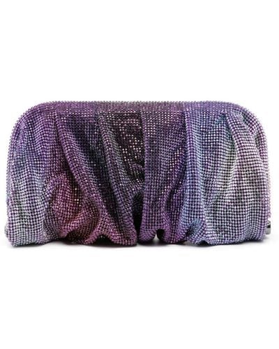 Benedetta Bruzziches Venus La Grande Rhinestone-embellished Clutch Bag - Purple