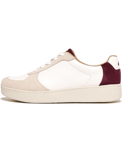 Fitflop Rally Leather/suede Panel Trainers Eu 36 Woman - Multicolour
