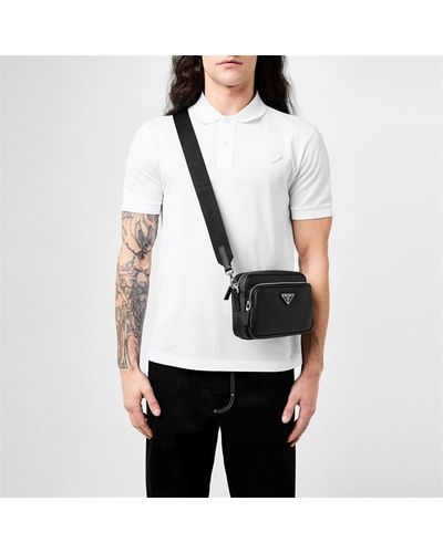 Prada Saffiano Shoulder Bag - Black