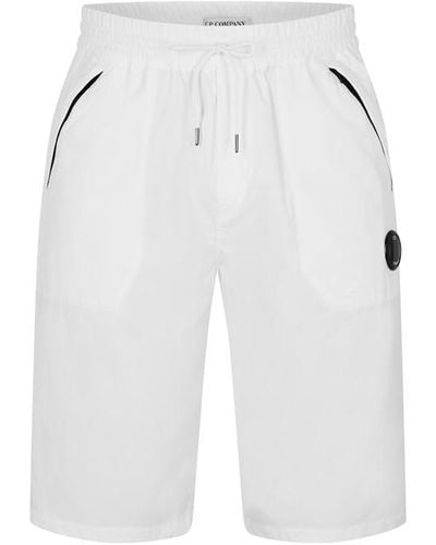 C.P. Company Cp Nylon Dbl Shorts Sn99 - White