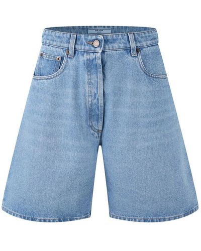 Prada Denim Bermuda Shorts - Blue