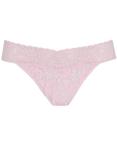 Hanky Panky 'worlds Most Comfortable' Mid Rise Thong - Pink