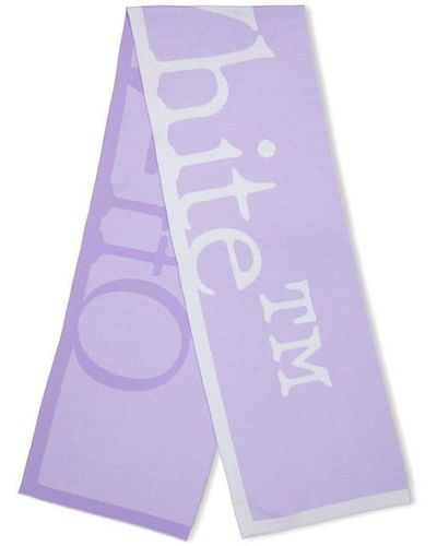 Off-White c/o Virgil Abloh Instarsia Logo Scarf - Purple
