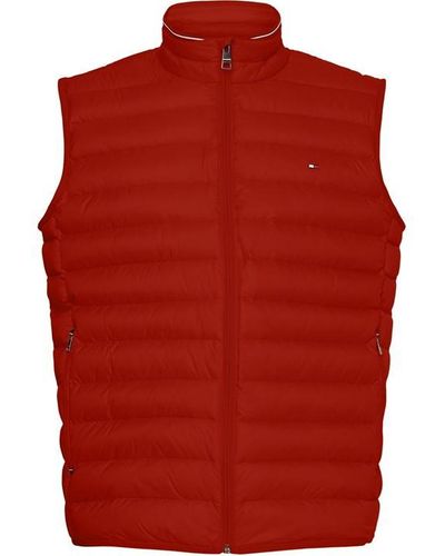 Tommy Hilfiger Down Gilet - Red