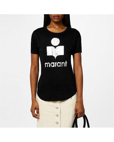 Isabel Marant Koldi Logo T Shirt - Black