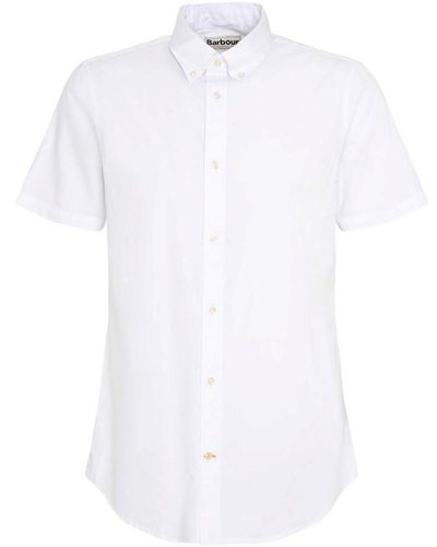 Barbour Crest Poplin Tailored Shirt - White
