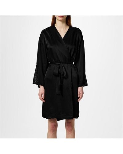 BOSS Feminine Short Robe 10258107 0 - Black