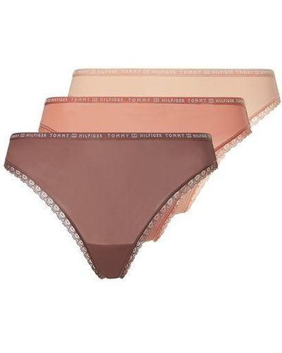 Tommy Hilfiger 3-pack Bikini Thongs - Pink