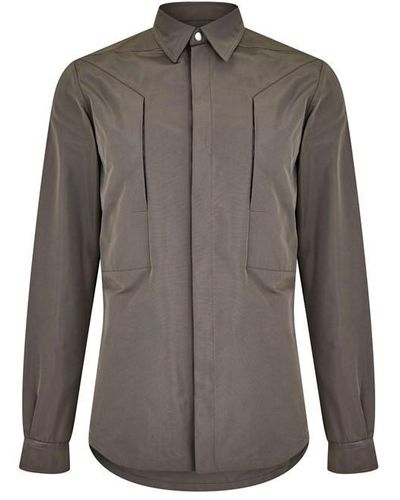 Rick Owens Fog Pocket Shirt - Grey