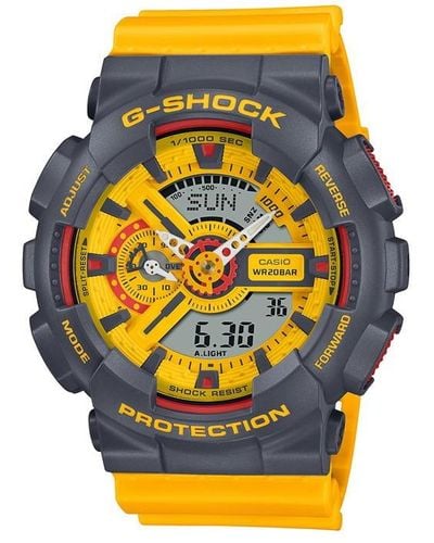 G-Shock Sporty Colour Series G-shock Ga-110y-9aer - Yellow