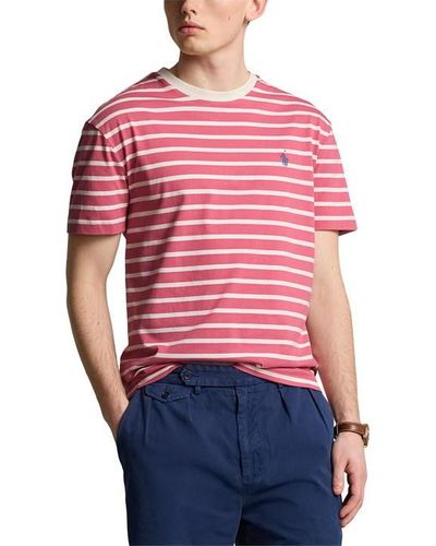 Polo Ralph Lauren Striped Short Sleeve T-shirt - Red