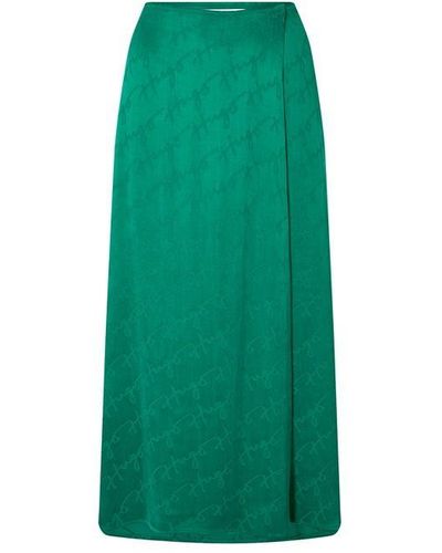 HUGO Rafika Skirt Midi Skirt - Green