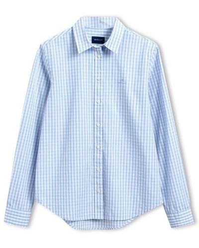 GANT Gingham Shirt Ld10 - Blue