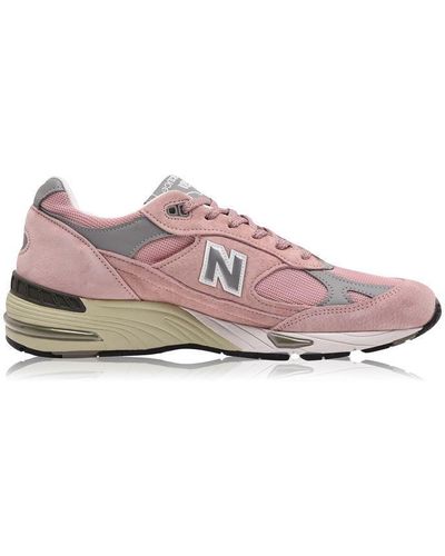 New Balance 991 Made In Uk Trainers - Pink