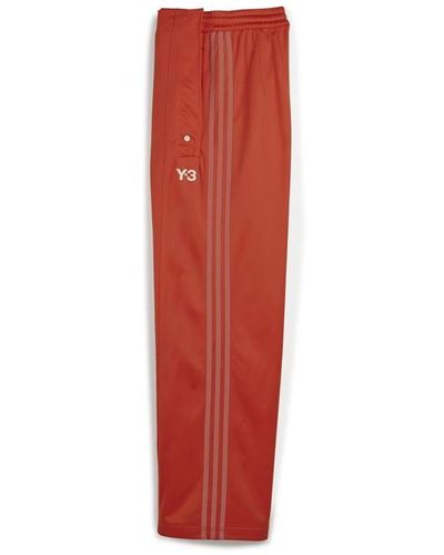 Y-3 Firebird Wide-leg Track Trousers - Red
