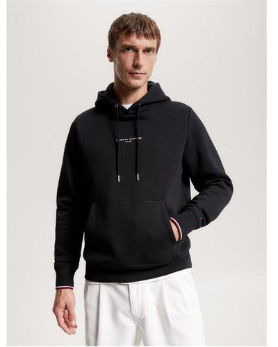 Tommy Hilfiger Tommy Logo Tipped Hoody - Black