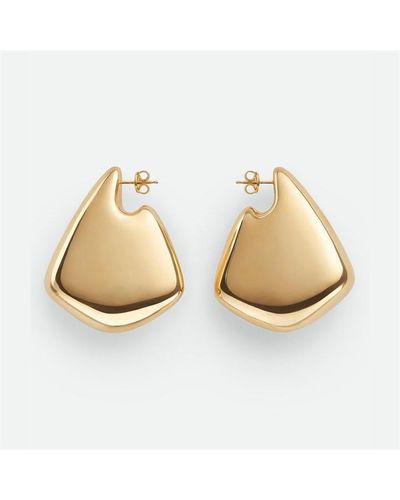 Bottega Veneta Large Fin Earrings - Metallic