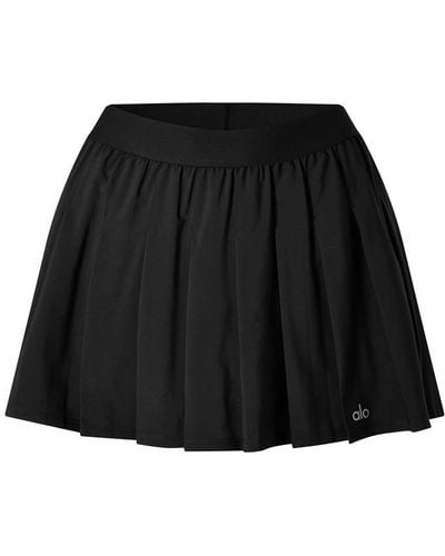 Alo Yoga Varsity Tennis Skirt - Black