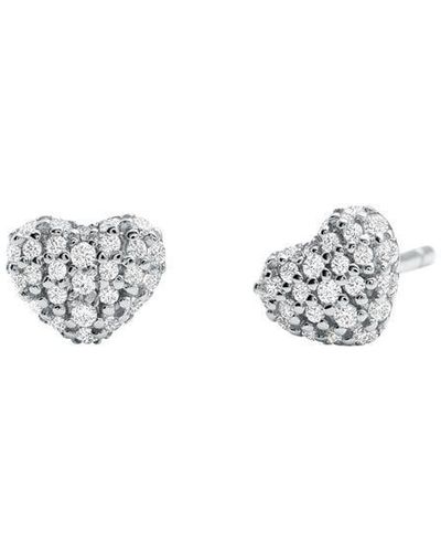 MICHAEL Michael Kors Diamond Heart Earring - Metallic