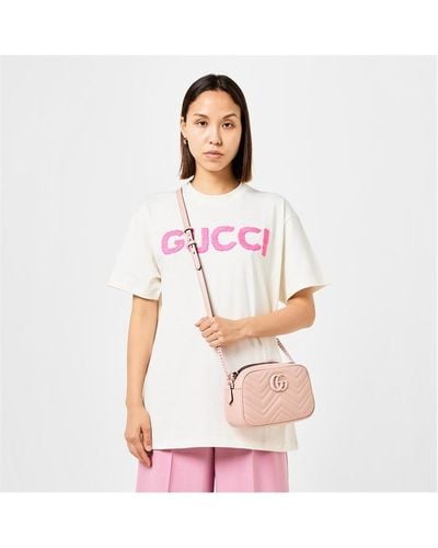 Gucci Marmont Matelasse Mini Bag - White