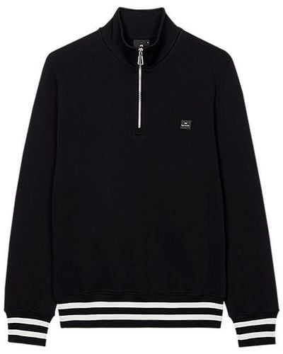 PS by Paul Smith Ps Patch Quarter Zip Sn42 - Black