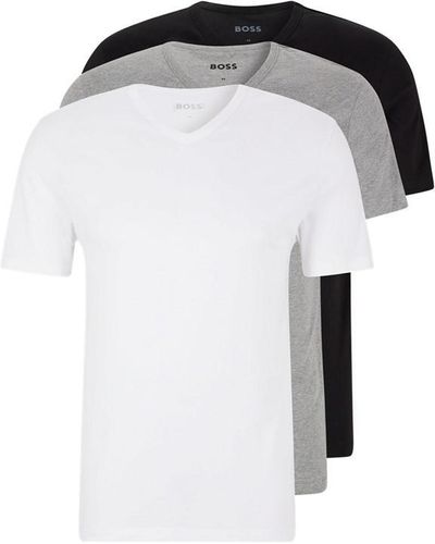 BOSS 3 Pack T Shirts - White
