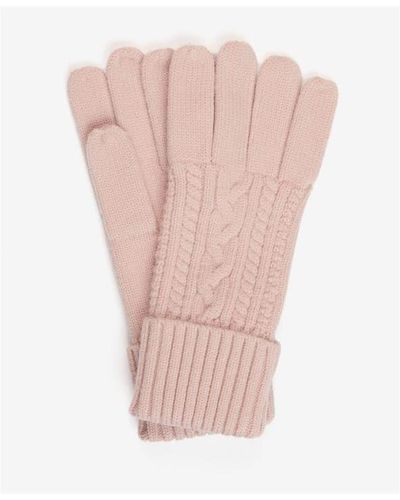 Barbour Alnwick Knitted Gloves - Pink