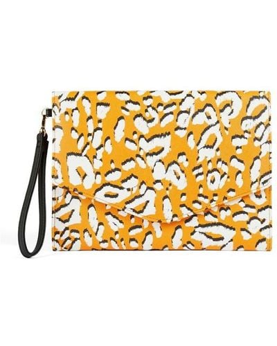 Ted Baker Lydiiaa Saffiano Envelope Pouch - Yellow