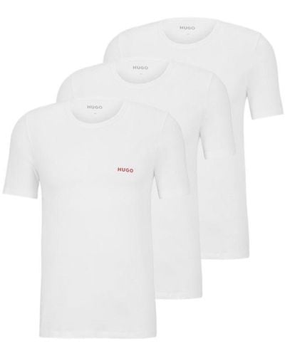 HUGO 3 Pack T Shirts - White