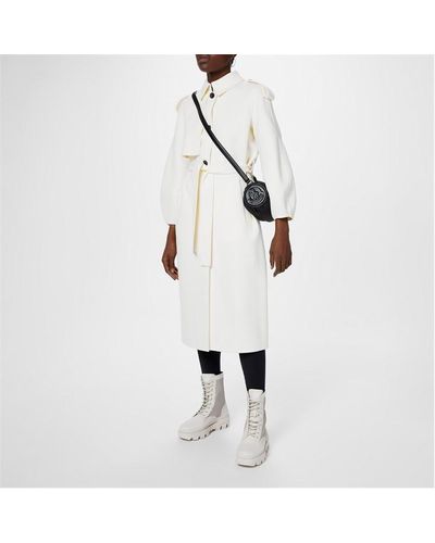 Mackage Ceyla Belted Trench Coat - White