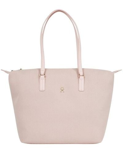 Tommy Hilfiger Poppy Canvas Tote Bag - Pink