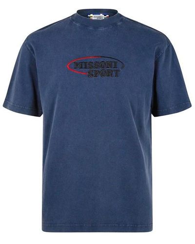 Missoni Sports Logo T-shirt - Blue