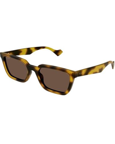 Gucci Gg1539S Linea Lettering Sunglasses - Brown