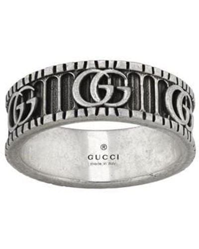 Gucci Gg Marmont Band Ring - Black