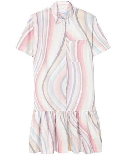PS by Paul Smith Ps Swirl Dress Ld42 - White
