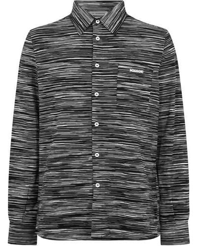 Missoni Stripe Knit Shirt - Grey