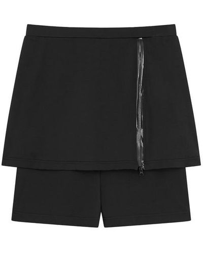 WOOD WOOD Abbie Hybrid Skirt Shorts - Black