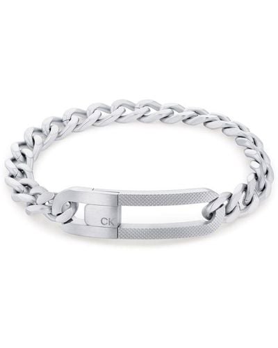 Calvin Klein Gents Stainless Steel Bracelet - Metallic