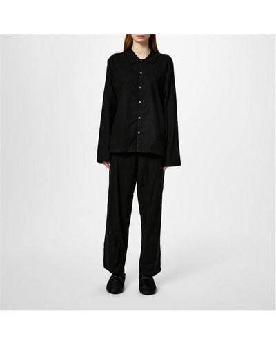 Calvin Klein Flannel Pyjama Set - Black