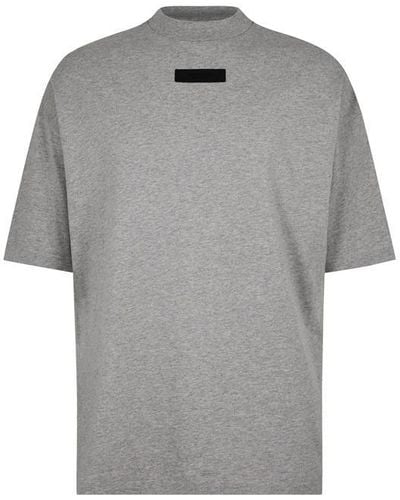 Fear Of God Logo Crew T-shirt - Grey