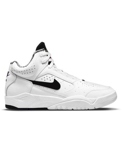 Nike Air Flight Lite Mid Trainers - White