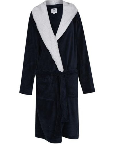 Chelsea Peers Fluffy Dressing Gown - Blue